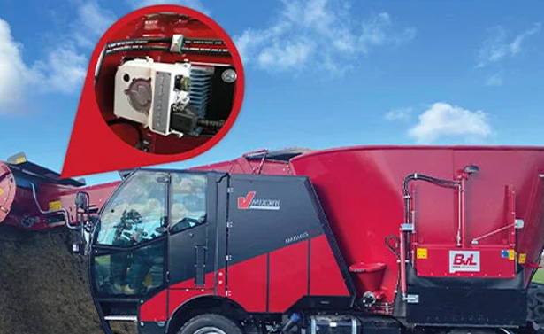 NIR Sensor am V-Mix-Drive