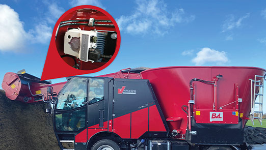 NIR Sensor am V-MIX Drive